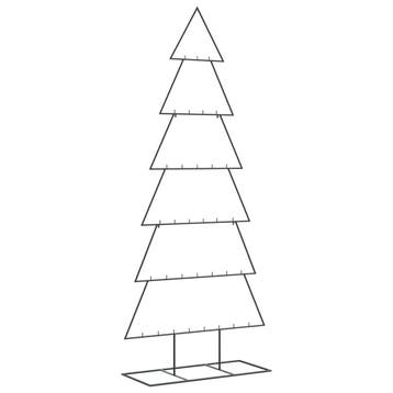 Metalen kerstboom 180cm zwart | retourdeal 73% korting, Ophalen of Verzenden, Zo goed als nieuw