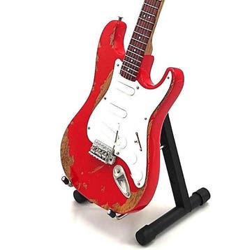 Miniatuur replica Fender gitaar - Thomas Raggi - Maneskin, Ophalen of Verzenden, Nieuw, Pop, Beeldje of Miniatuur