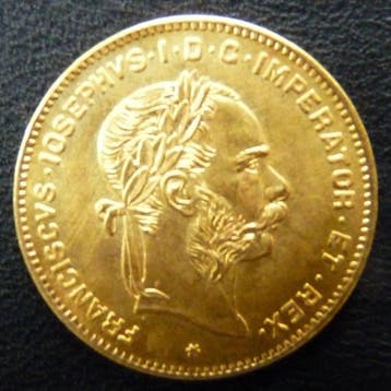 Oostenrijk. 4 Florins/10 Francs 1892 Franz Joseph I (Zonder
