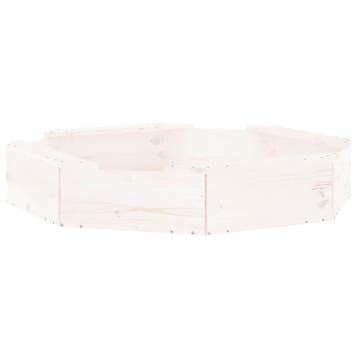 Achthoekige Zandbak 111cm - Wit | Tweedekansje | OP=OP, Ophalen of Verzenden, Zo goed als nieuw