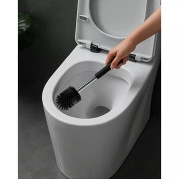 Ruhhy toiletborstel zwart – spatvrij met houder – zonder, Ophalen of Verzenden, Nieuw