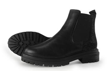 S.oliver Chelsea boots in maat 40 Zwart, Verzenden, Zwart, Overige typen, Zo goed als nieuw