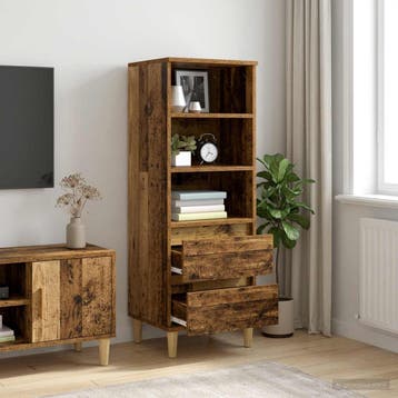 vidaXL buffetkast Oud hout 40 x 36 x 110 cm Bewerkt hout, Huis en Inrichting, Kasten | Buffetkasten, Minder dan 50 cm, Verzenden