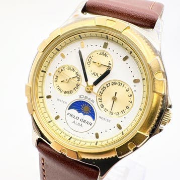 Alba - SEIKO ALBA Field GearSun & Moon - Zonder, Sieraden, Tassen en Uiterlijk, Horloges | Heren, Nieuw