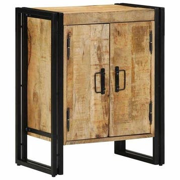 Schoenentafel Mangohout Zwart - 63% Korting - Deal, Ophalen of Verzenden, Gebruikt, Modern, minimalistisch