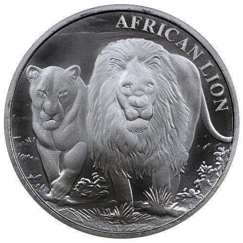 Congo / Kongo Lion 1 oz 2016, Postzegels en Munten, Munten | Afrika, Losse munt, Zilver, Overige landen, Verzenden