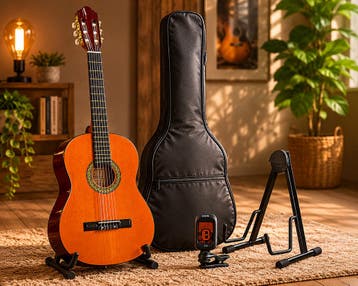 A.Martinez MTC-080 Klassieke Gitaar 4/4 Naturel Hoogglans, Ophalen of Verzenden, Nieuw