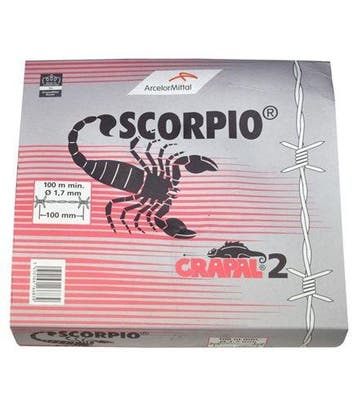 Scorpio prikkeldraad (02) 1,7mm verzinkt 500m lang, Ophalen of Verzenden