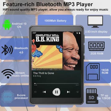 Famue PA03 Android MP3/MP4 Speler met WiFi, Bluetooth & 2.8", Verzenden, Nieuw