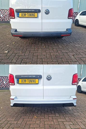 Achterbumper + diffuser voor Transporter T6 T6.1 | 2 deurs |, Auto-onderdelen, Carrosserie en Plaatwerk, Ophalen of Verzenden