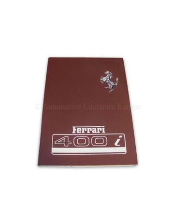 1982 FERRARI 400i INSTRUCTIEBOEKJE 250/82