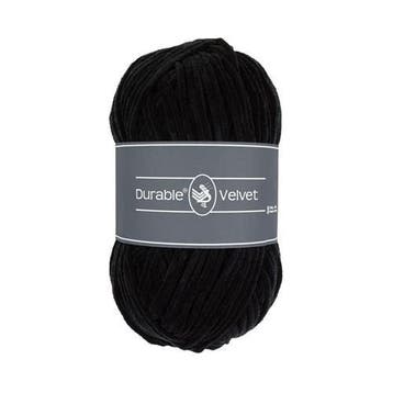 Durable Velvet 325 Black - Haakgaren / Breigaren, Hobby en Vrije tijd, Breien en Haken, Ophalen of Verzenden, Nieuw, Breien of Haken