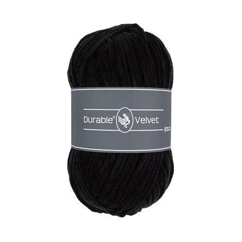 Durable Velvet 325 Black - Haakgaren / Breigaren, Hobby en Vrije tijd, Breien en Haken, Breien of Haken, Nieuw, Wol of Garen, Ophalen of Verzenden