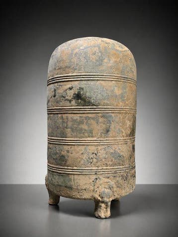 Terracotta Vaas - 30 cm - Mingqi-drievoetige kruik ()