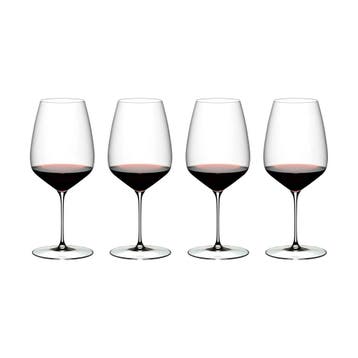 Riedel Veloce Cabernet/Merlot | 4 glazen | -15%, Huis en Inrichting, Verzenden, Nieuw, Glas, Glas of Glazen