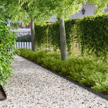 vidaXL Gazonrand 20 st 102 x 4 x 4 cm Staal Zwart, Tuin en Terras, Overige Tuin en Terras, Verzenden, Nieuw