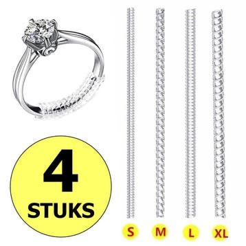 Fako Bijoux - Ringverkleiner Set - Ring Verkleiner - 4 Stuks, Verzenden, Nieuw