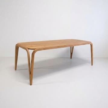 Tundra eettafel – massief teak, Teakhout, Nieuw, 150 tot 200 cm, Rechthoekig