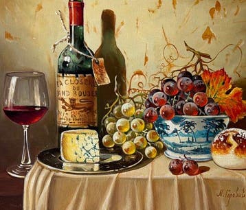 Gorovoy Nikolay (1953) - Still life with Grape