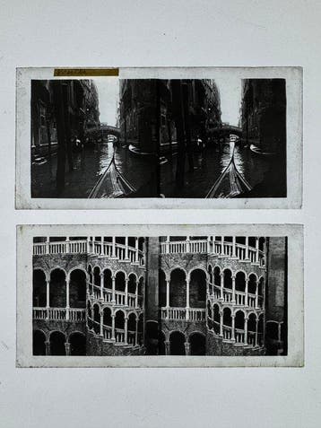 Anonymous amateur - 16 Original Glass Stereoviews — Italy