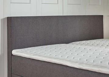 Boxspring met opbergruimte Bologna 140 200 Antraciet, Huis en Inrichting, Slaapkamer | Boxsprings, Verzenden, Nieuw, 140 cm, Twijfelaar