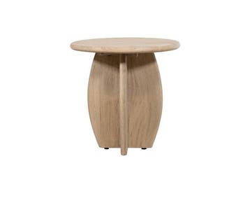 Bijzettafel Durban rond Ø50 cm Acacia Weathered Wood, Ophalen of Verzenden, Nieuw
