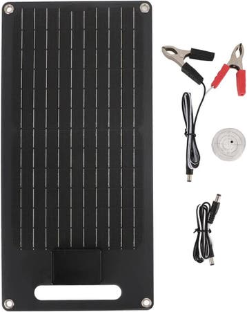 Buachois zonnepaneel set 50W 12V monokristallijn dubbel USB, Verzenden, Nieuw