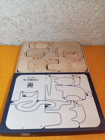 Enzo Mari, Danese Milano - Puzzel - 16 Animali - Plastic