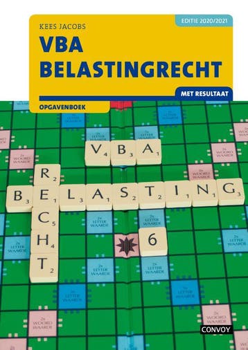 VBA Belastingrecht met resultaat 2020 2021 Opg 9789463172356, Zo goed als nieuw