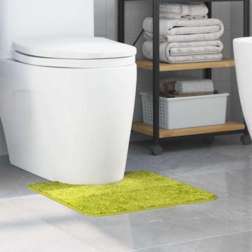 vidaXL Antislip Badmat met Toilet Cut Groen 50 x 50 cm PP, Verzenden, Nieuw, Groen