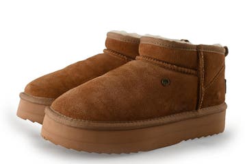 Warmbat Australia Enkellaarzen in maat 38 Cognac, Kleding | Dames, Schoenen, Overige kleuren, Verzenden, Lage of Enkellaarzen
