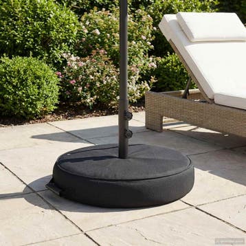 vidaXL Patio Parasolvoet 60 x 60 cm Staal Zwart, Verzenden, Nieuw, Minder dan 1 meter