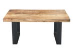Design salontafel IRON CRAFT 100cm mangohout ijzer, Ophalen of Verzenden, Nieuw