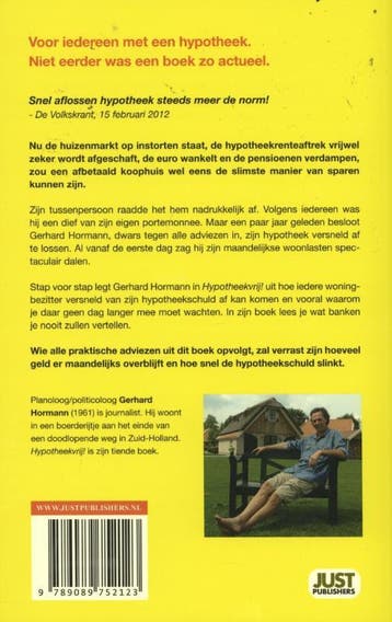 Hypotheekvrij! 9789089752123 Gerhard Hormann, Boeken, Verzenden, Zo goed als nieuw, Gerhard Hormann