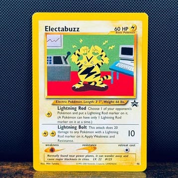 Pokémon Card - Electabuzz Black Star Promo 46 - Pokémon, Hobby en Vrije tijd, Nieuw