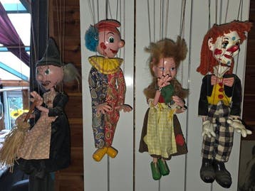 Marionet (4) - Pelham Puppets - Hout, Textiel, Paint -