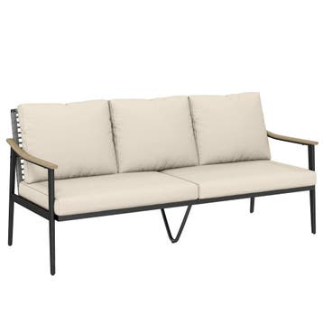 Tuinbank Voor 3 Personen Rattan Loungesofa Met Afneembare Ku, Verzenden, Nieuw