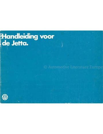 1982 VOLKSWAGEN JETTA INSTRUCTIEBOEKJE NEDERLANDS, Auto diversen, Handleidingen en Instructieboekjes