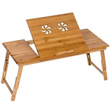 Houten laptoptafel, in hoogte verstelbaar, 72x35x26cm, Verzenden, Nieuw