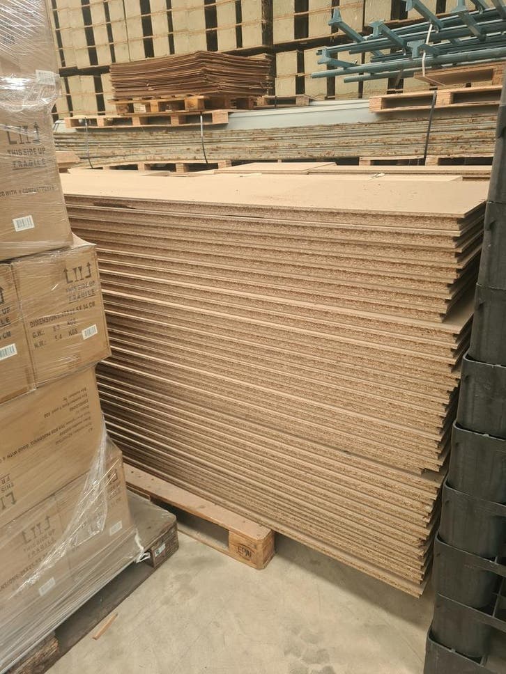 Spaanplaat vloerdelen 38mm, 102x172 cm, gebruikt, Zakelijke goederen, Kantoor en Winkelinrichting | Magazijn, Stelling en Opslag