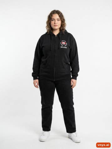 DELUX Hoodies Dames maat L Zwart Vintage, Kleding | Dames, Ophalen of Verzenden, Nieuw