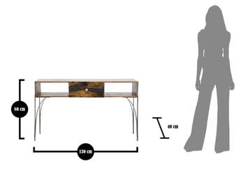 CONSOLE MUSTANG CM 130X40X80 (LEGNO DI ACACIA NILOTICA), Ophalen of Verzenden, Nieuw