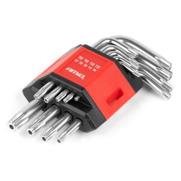 TORX sleutel set - lengte 125mm - 9 stuks - TKS, Verzenden, Nieuw