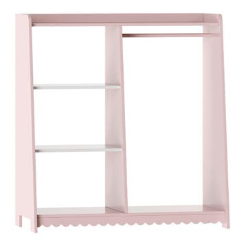 Kinderrek Vestnes 90x80x38 cm roze en wit [en.casa], Verzenden, Nieuw