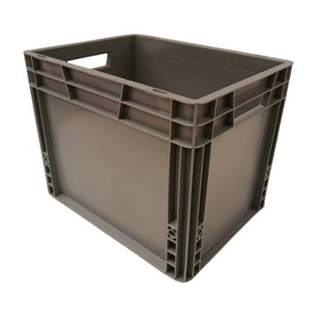 Stapelbak, 400x300x320 mm, euronorm, grijs kunststof, nieuw, Doe-het-zelf en Verbouw, Kratten en Dozen, Minder dan 50 cm, Ophalen of Verzenden