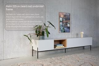 Tv-meubel, RAAT, Halm 225 OV, zwart, met frame en 1 cocon, Nieuw