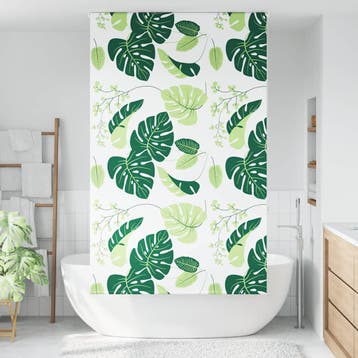 vidaXL Doucherolgordijn 120x240 cm stofbreedte 116 cm, Verzenden, Nieuw, Groen