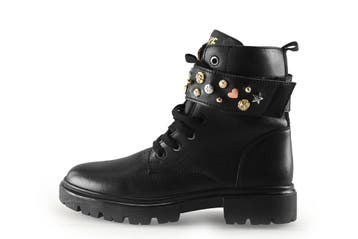 Nelson Veterboots Meisjes in maat 34 Zwart, Verzenden, Jongen of Meisje, Schoenen, Zo goed als nieuw