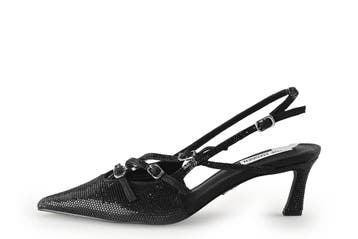 Steve Madden Slingbacks in maat 39 Zwart, Verzenden, Zwart, Steve Madden, Zo goed als nieuw