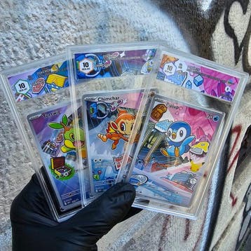 Pokémon - 3 Graded card - TRIS 4th Gen. -> 30th Anniversary, Nieuw
